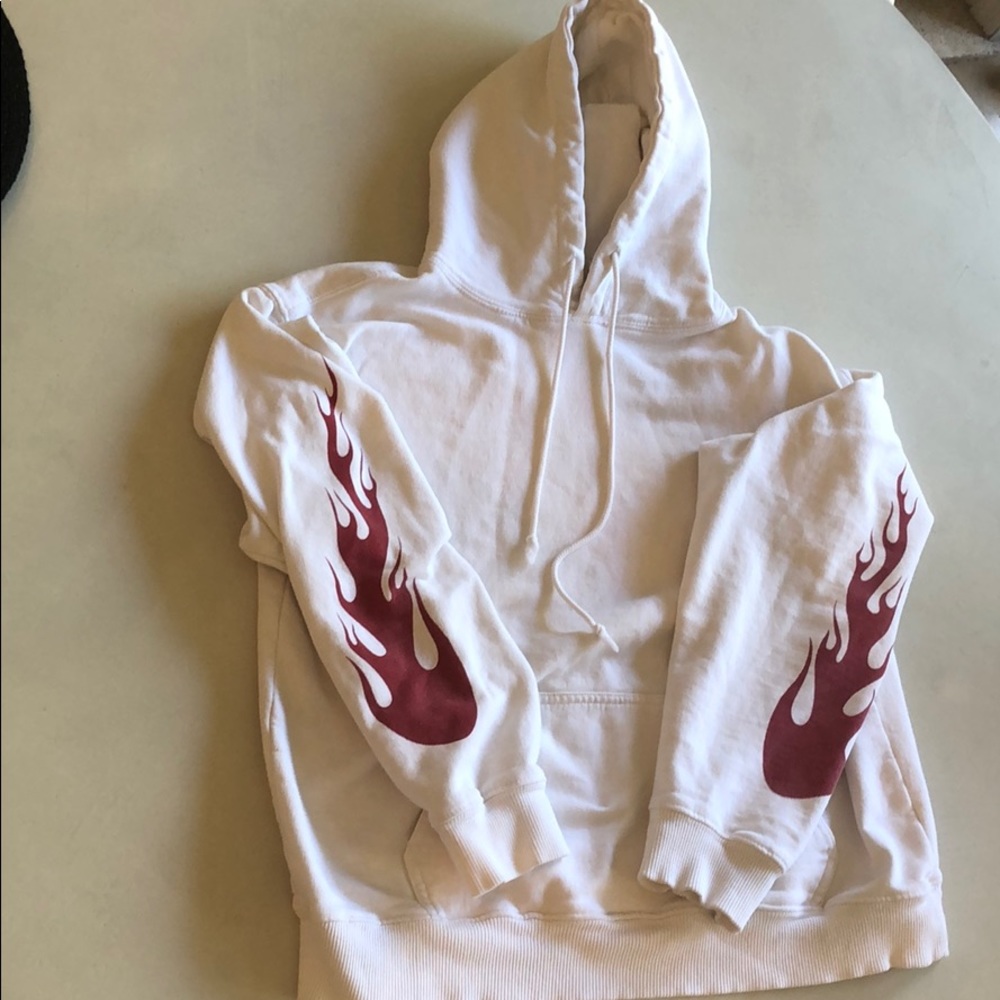 Brandy Melville flame hoodie